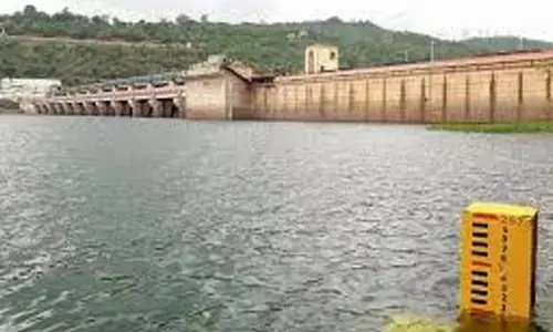flood water, reaches, srisailam reservoir, jurala