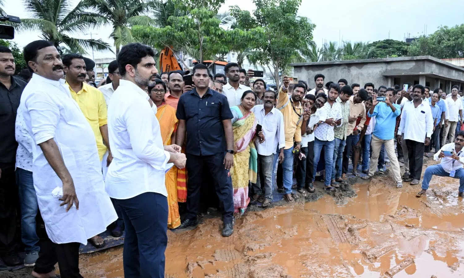 nara lokesh, minister, visited,  mangalagiri constituency