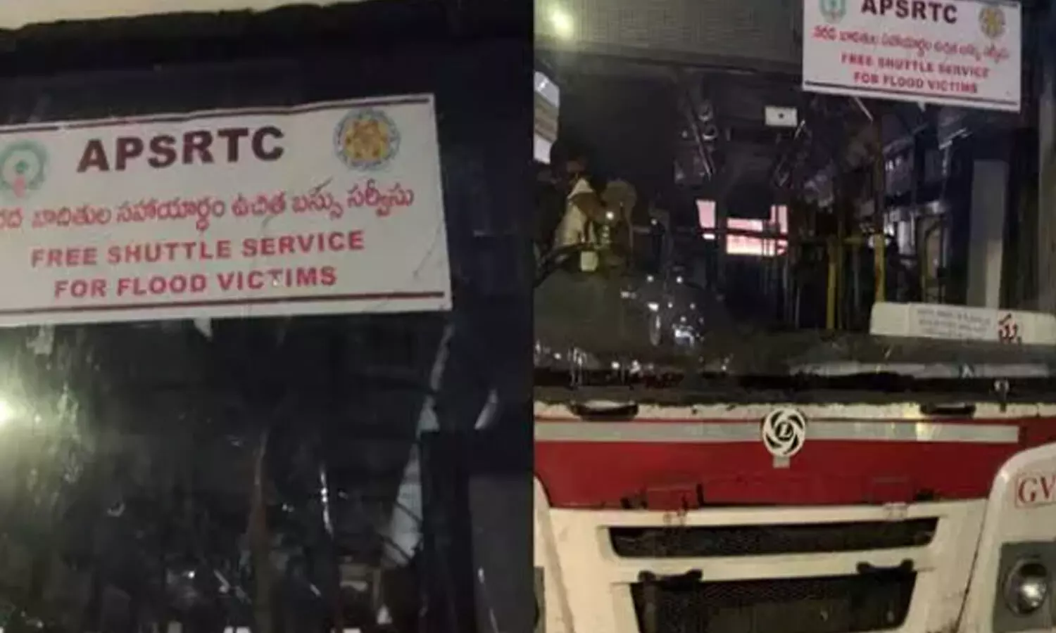 free buses,  flood victims, singh nagar, vijayawada