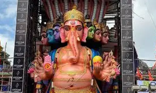 khairatabad ganesha, revanth reddy, perform, puja