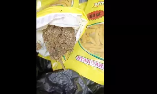 పసుపు ప్యాకెట్లలో గంజాయి.. హైదరాబాద్ లో షాకింగ్ ఘటన!!