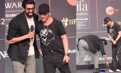 Rana Shahrukh Khan: షారుఖ్ ఖాన్ పాదాలను తాకిన రానా దగ్గుబాటి