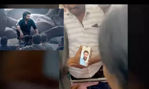 NTR, JRNTR, Kaushik, NTRFan, FanOfNTR, Devara, DevaraMovie, NTR Devara latest news updates, ntr video call with kaushik fan, tollywood movie latest updates