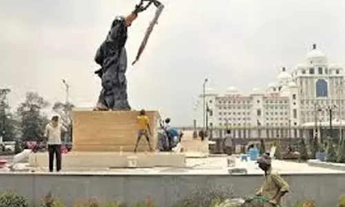 rajiv gandhi, statue,  revanth reddy, secratariat
