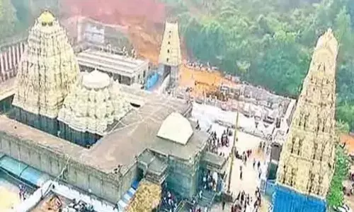 samprokshana, lakshminarasimhaswamy, simhachalam, temple, samprokshana program will be held at simhachalam lakshminarasimhaswamy temple today, simhachalam lakshminarasimhaswamy temple news today telugu