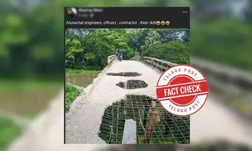 Dilapidated bridges viral image is from Bangladesh, not India.