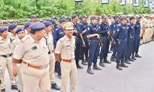 ys jagans visit, police,  heavy security, tirupathi
