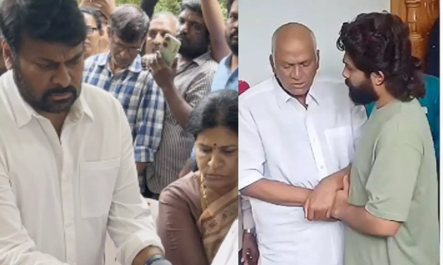 ఆయన దగ్గరకు వెళ్లి ధైర్యం చెప్పిన చిరంజీవి, అల్లు అర్జున్