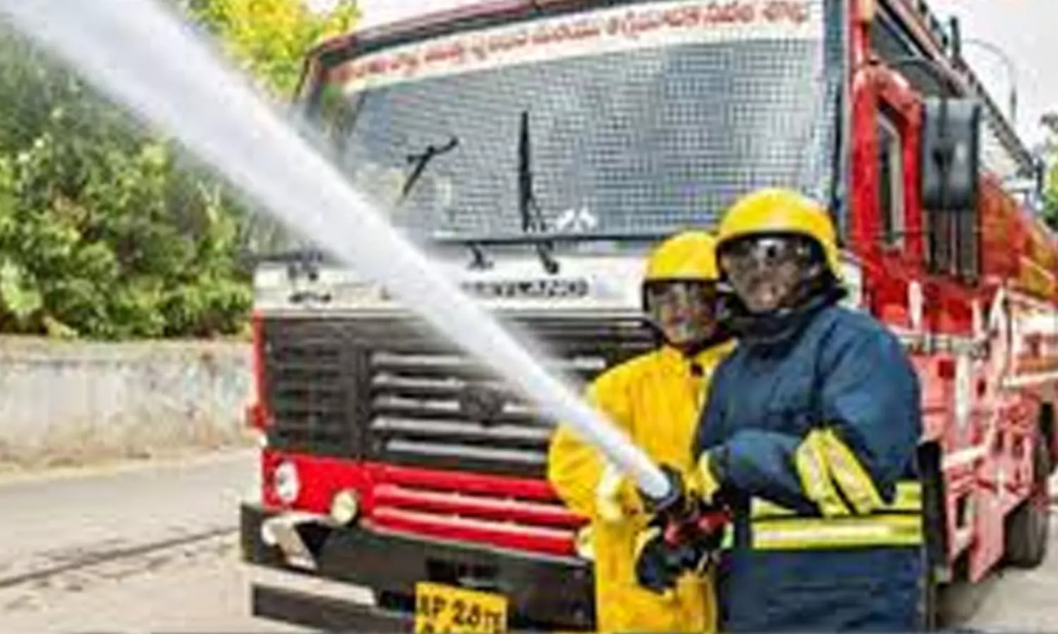 fire broke out,  godown, pahad sharif, hyderabad.