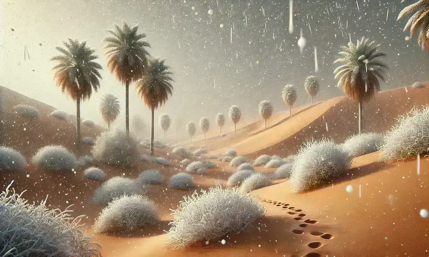 Climate, Emergency, Desert, Snow Fall