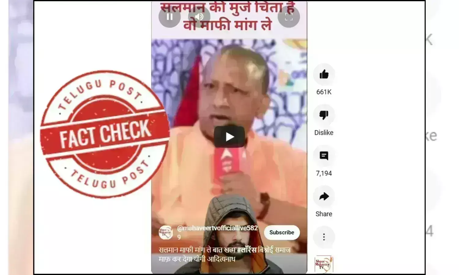 Yogi Adityanath,Salman Khan,  Lawrence Bishnoi