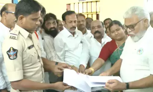 ambati rambabu, former minister, sattenapalli police station, today