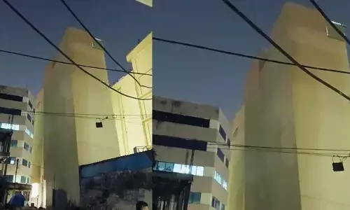 five storied building, collapsed, sidhikhi nagar, hyderabad