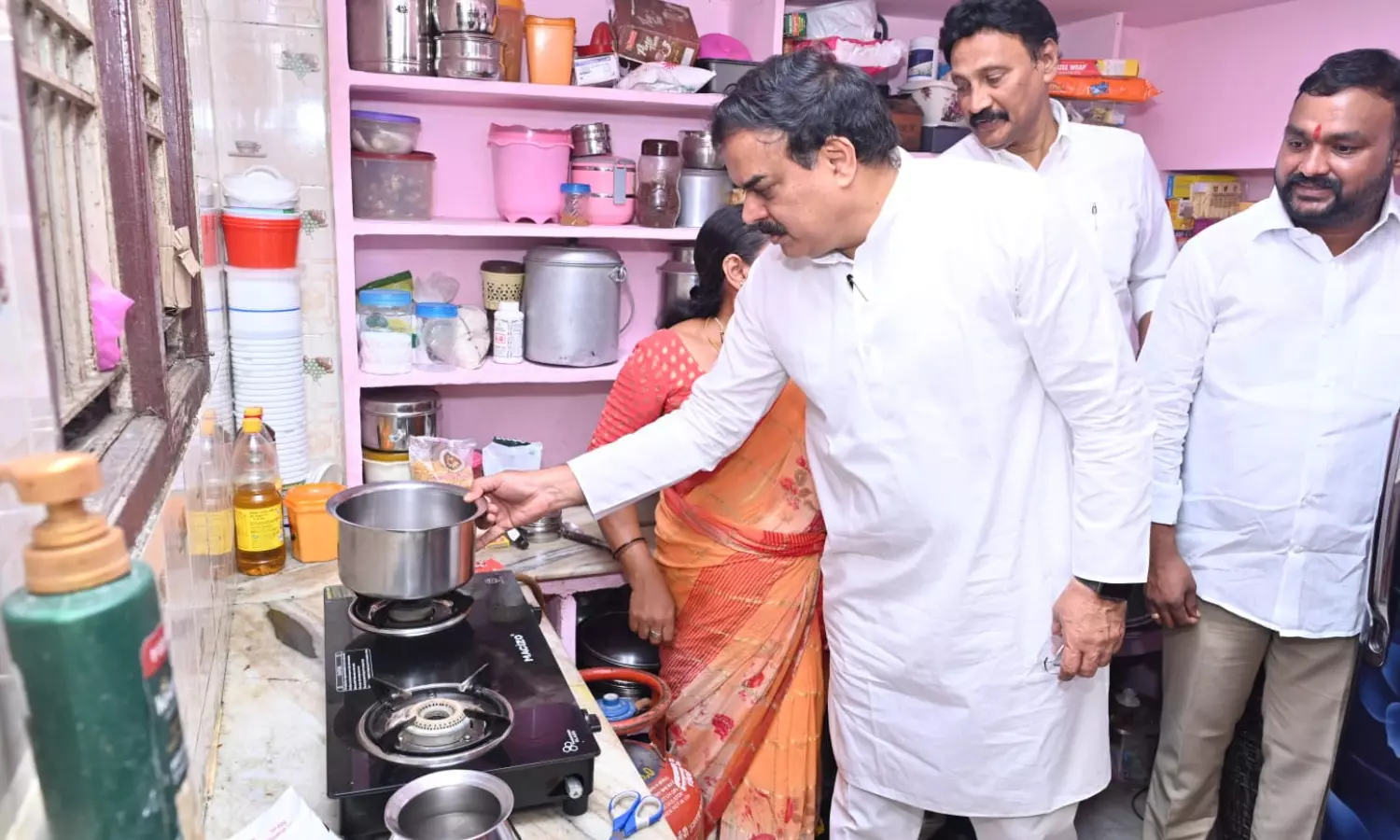 free gas cylinder, women, nadendla manohar, andhra pradesh
