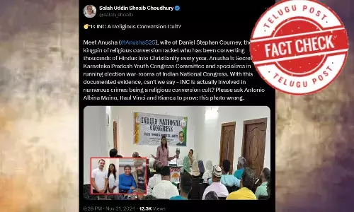 Daniel Stephen Courney, Religious Conversion ,Congress leader, Rahul Gandhi , Anusha Pullaiah