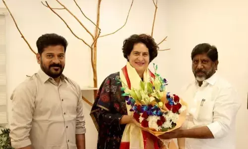 evanth reddy,l bhatti vikramarka,  priyanka gandhi, delhi