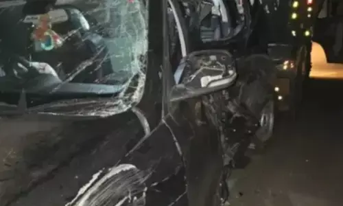 road accident, car, five people died, uttar pradesh