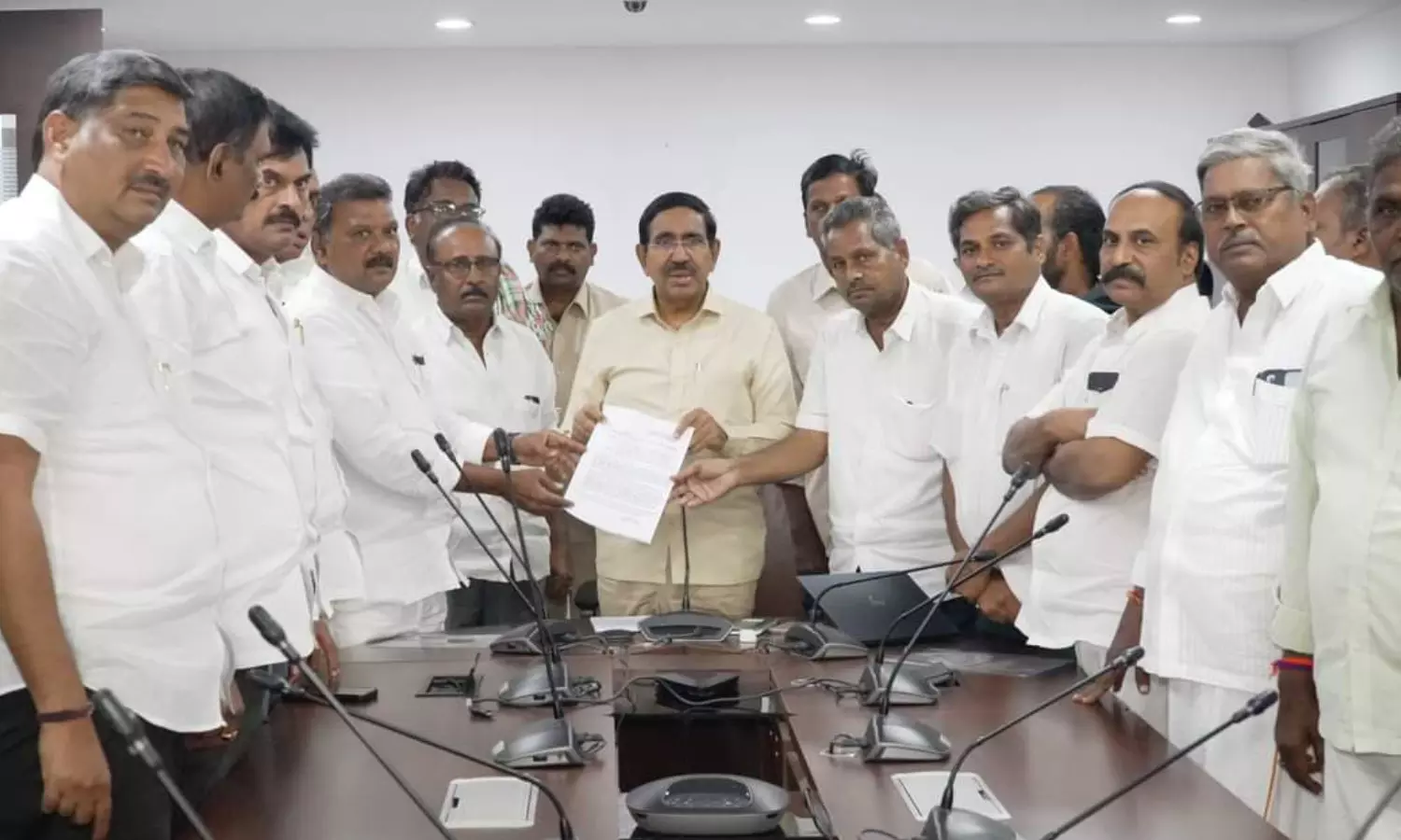 ponguru narayana, minister, farmers, amaravati railway line