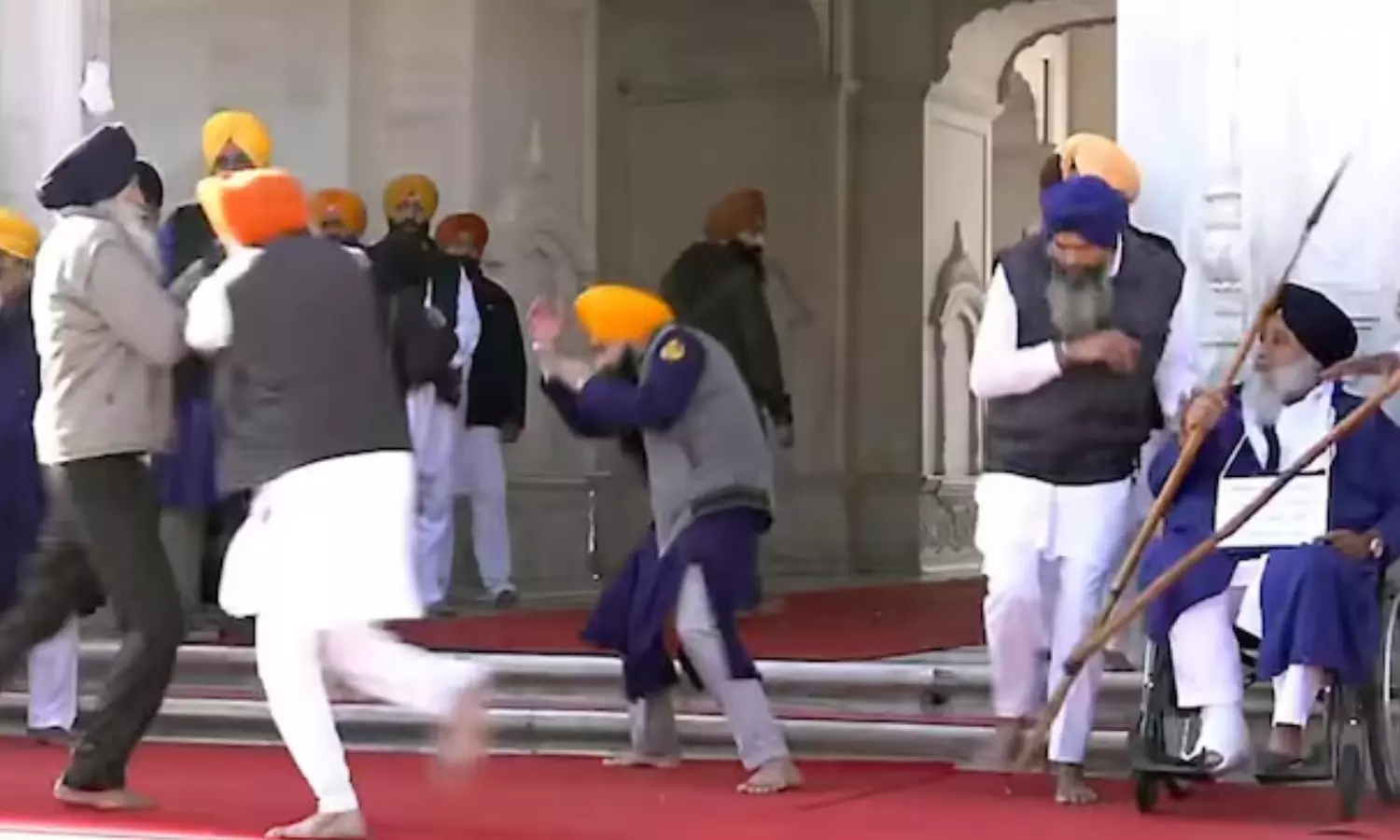 sukh bir singh badal, former deputy chief minister, firing,  swarnadevalayam