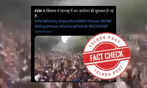 Viral Protest Video on EVMs Unrelated to Maharashtra Election.