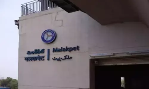 fire broke out, under metro station, malakpet, hyderabad