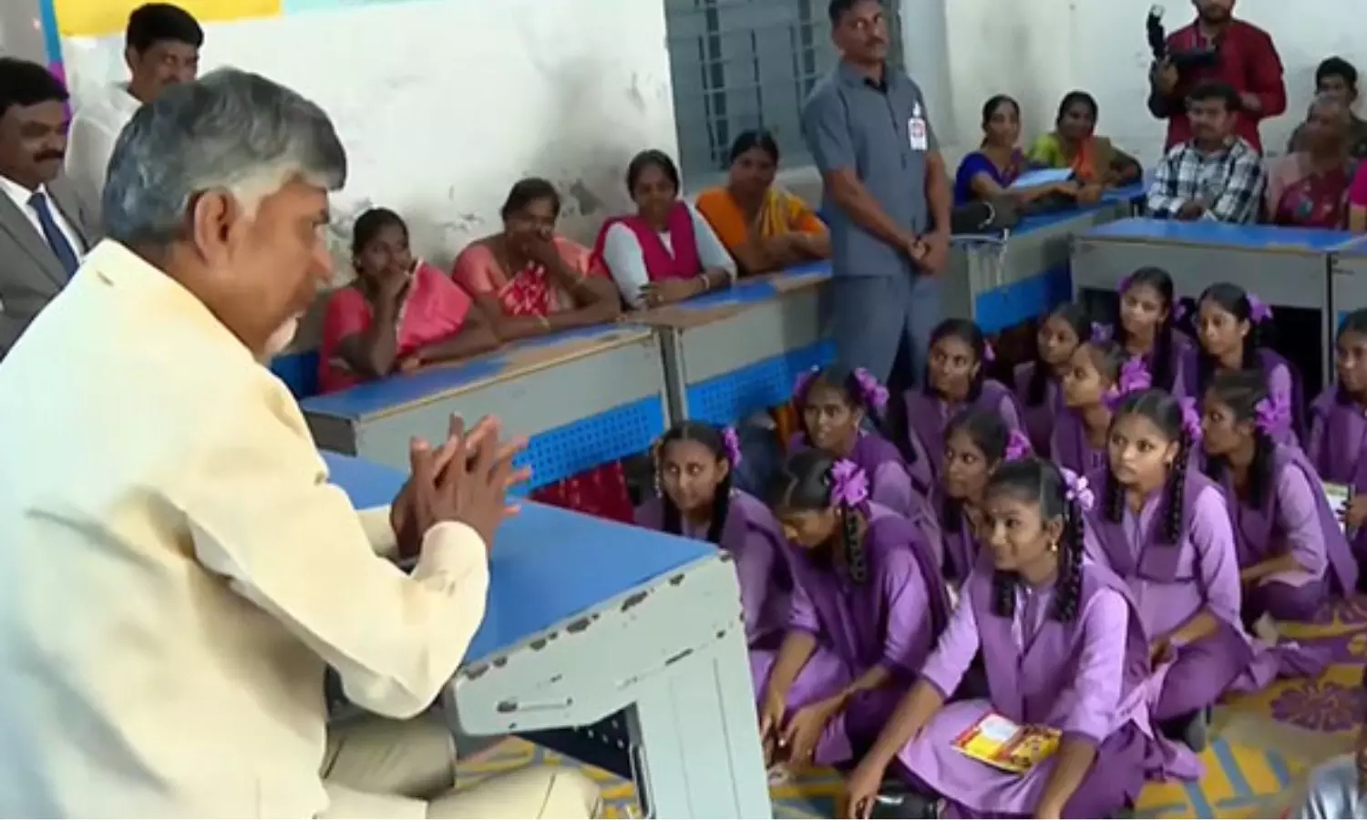 chandrababu naidu, chief minister, mega parent teacher meet, bapatla