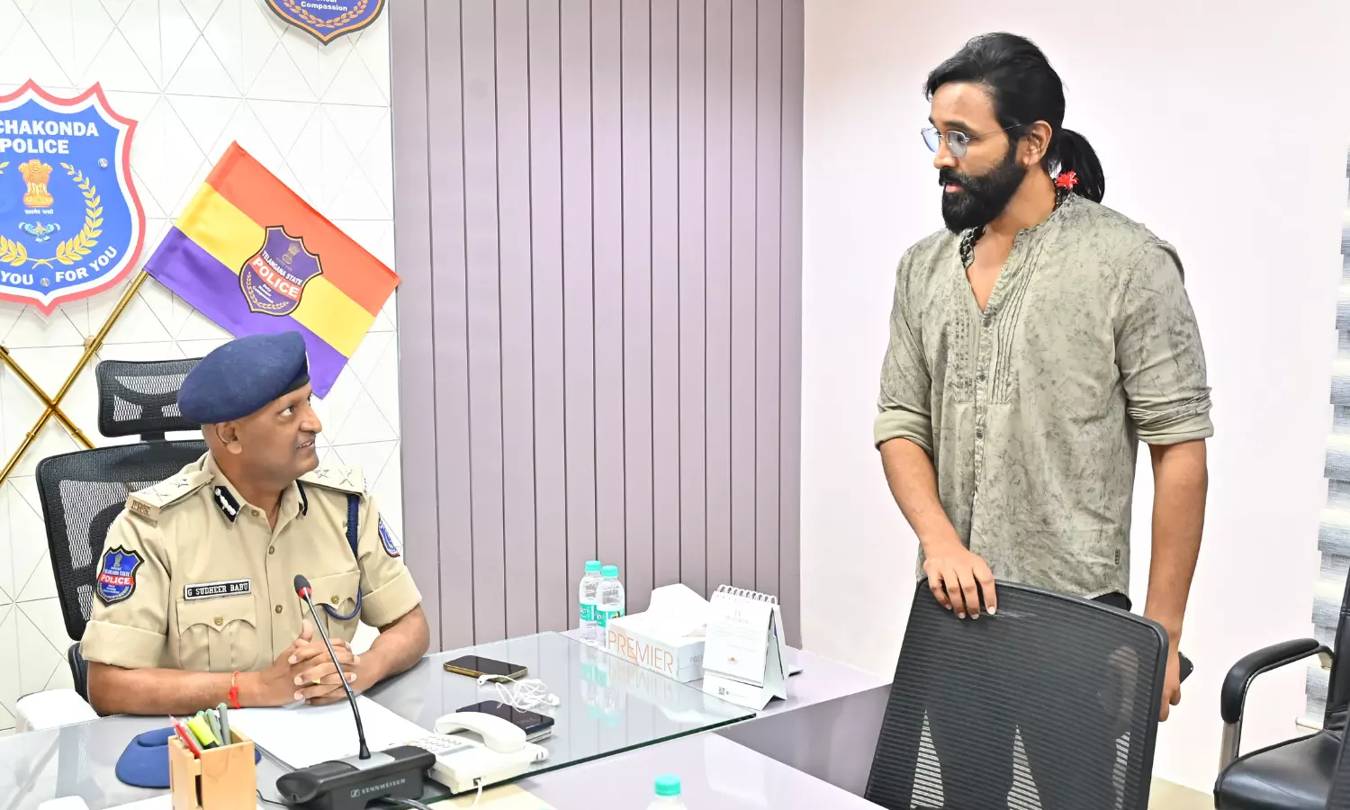 manchu vishnu, appeared,  sudhir babu,  rachakonda police commissioner