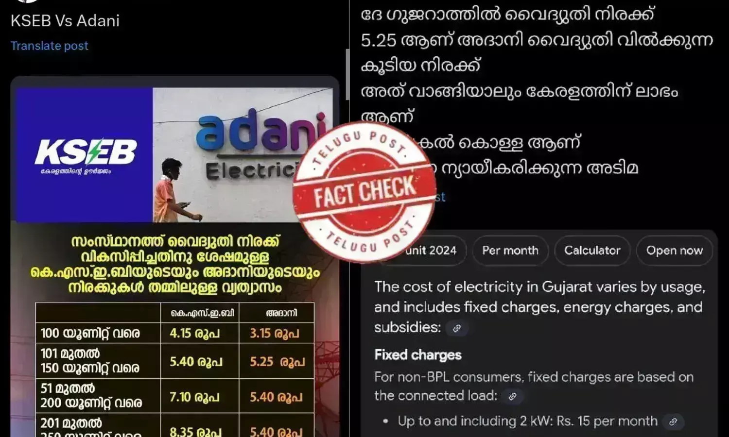 KSEB, KERALA, ELECTRICITY CHARGE, HIKE ADANI POWER