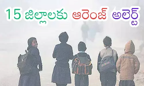 cold waves today in telangana, temperatures, orange alert, diseases