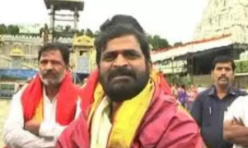 srinivas goud, former minister, sensational comments, tirumala