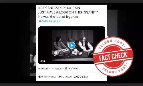 Tabla Player in Video is Ustad Tari Khan, Not Zakir Hussain
