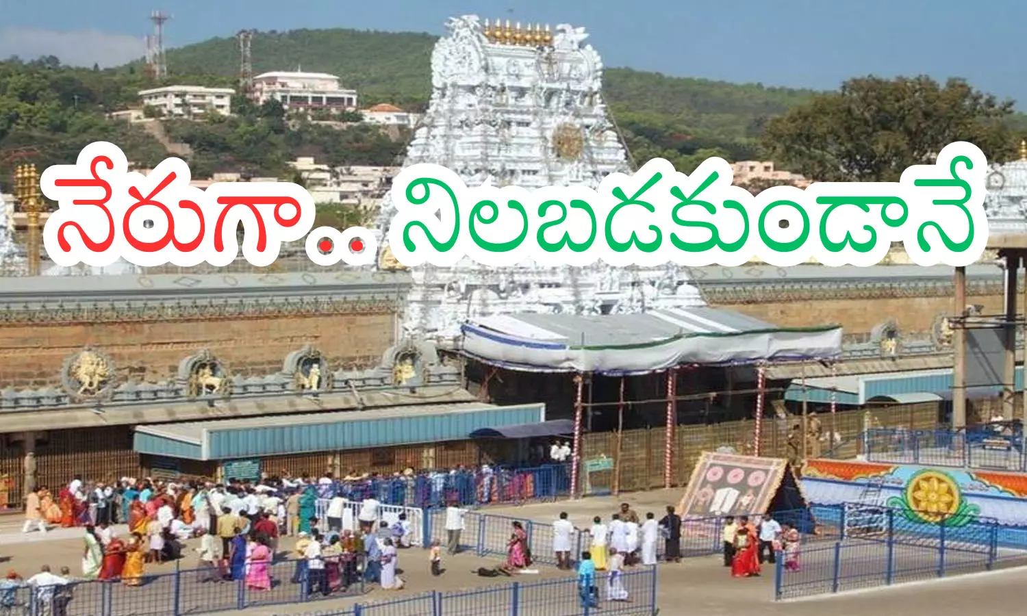 today daran time in tirumala, crowd, new year celebrations, direct line