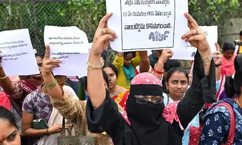 volunteers,  protest, three days, andhra pradesh