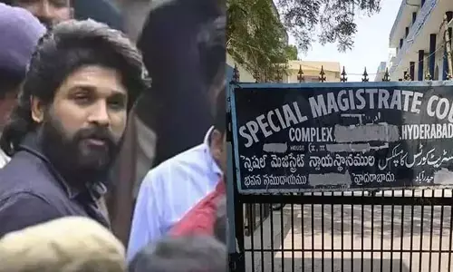 allu arjun, icon star,  relief, nampalli court