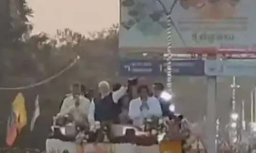 narendra modi, prime minister,  road show, visakhapatnam.