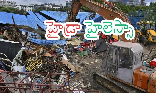 hydra,  officials, demolitions, hyderabad
