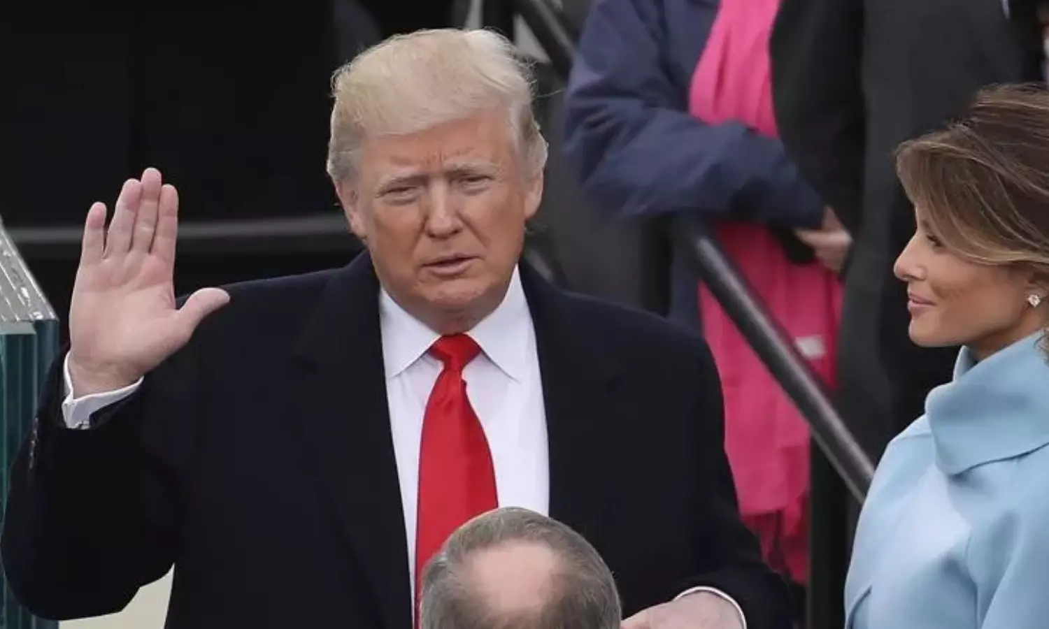 donald trump,  sworn, president, america