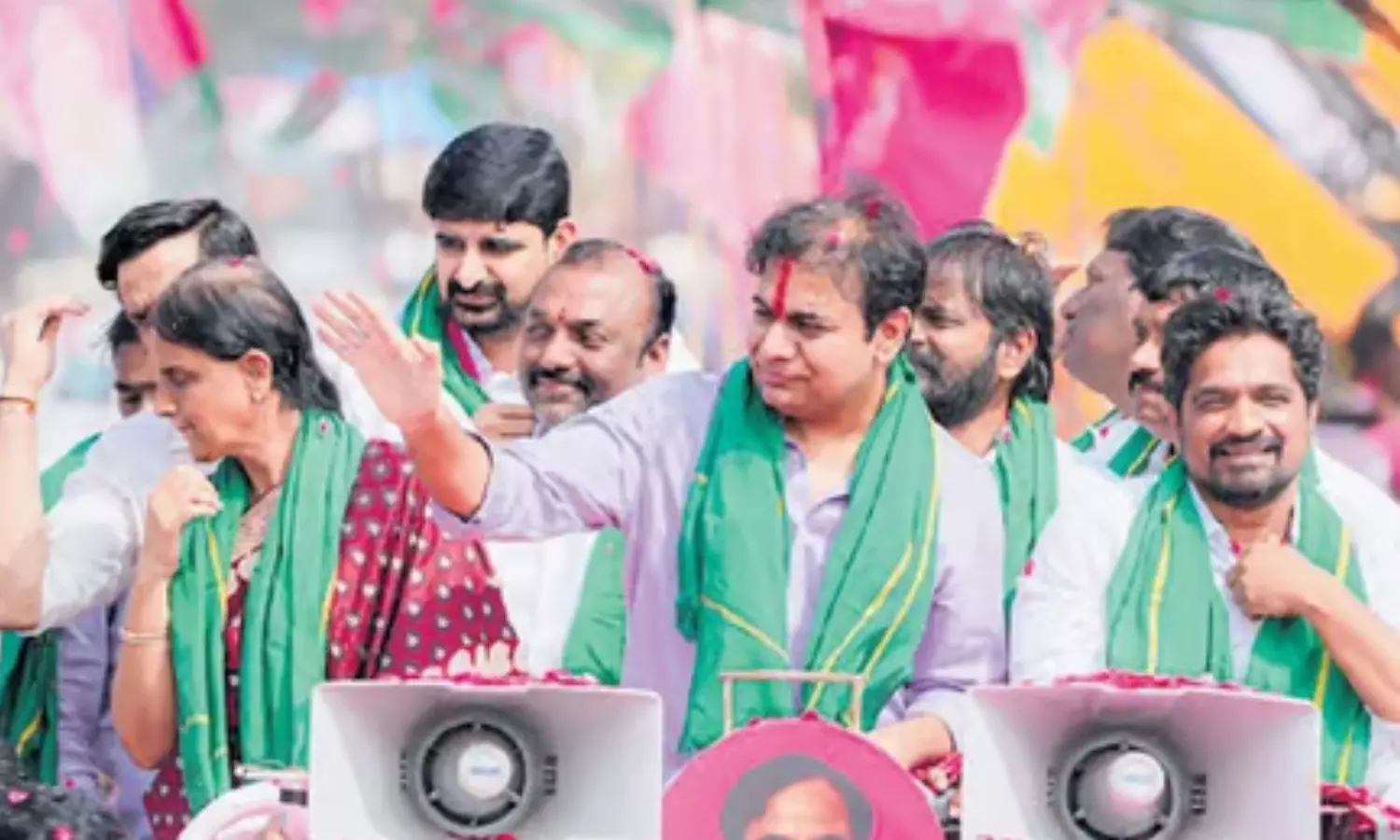 permission, denied , brs dharna,  nalgonda