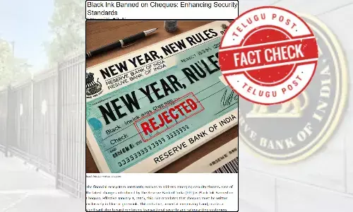 ಫ್ಯಾಕ್ಟ್‌ಚೆಕ್‌: ಆರ್‌ಬಿಐ ಚೆಕ್‌ ಬರೆಯಲು ಕಪ್ಪು ಇಂಕ್‌ನ್ನು ಬಳಸಬಾರದು ಎಂದು ಮಾರ್ಗಸೂಚಿ ನೀಡಿಲ್ಲ
