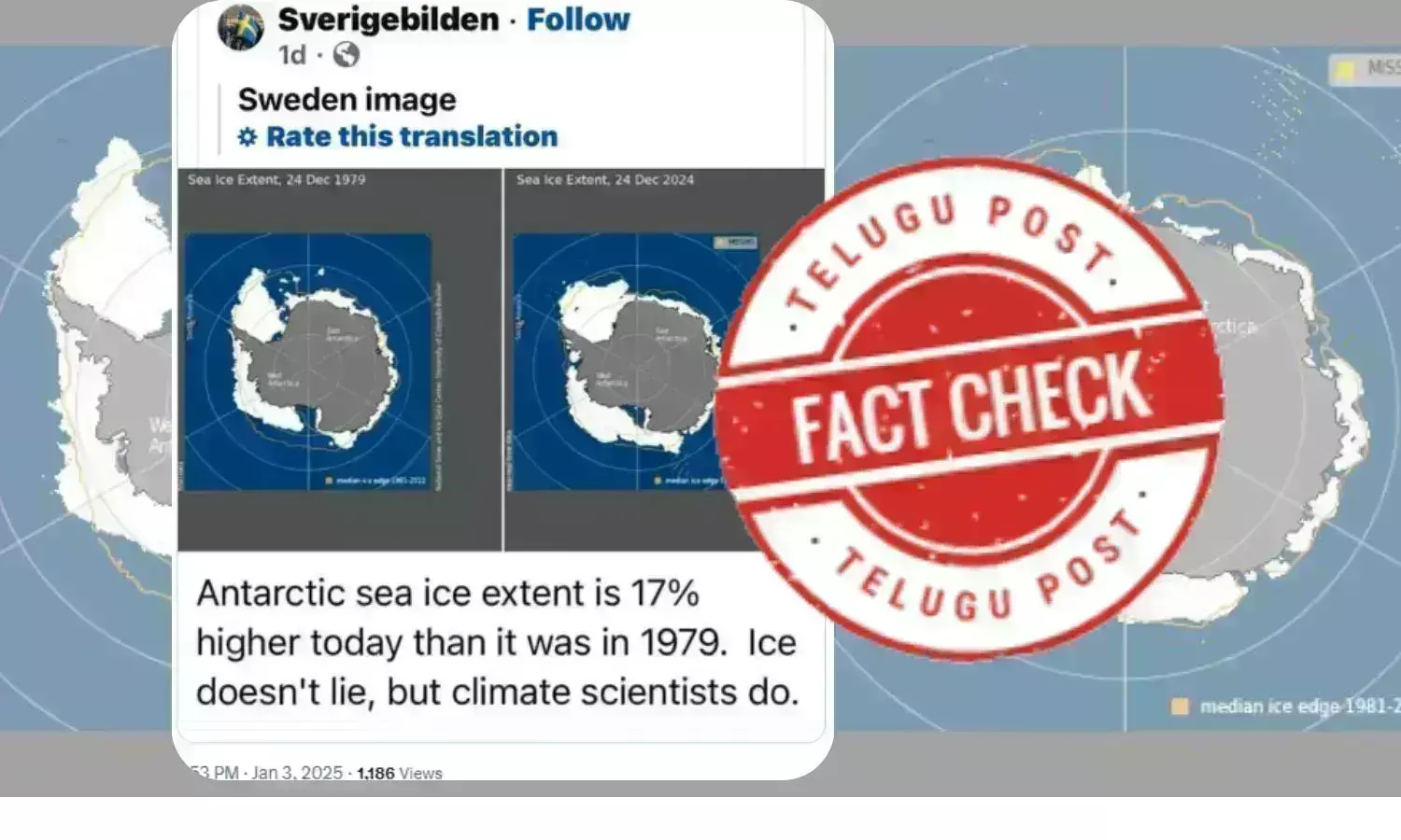 Fact Check: Viral claim misleads on climate change effects, citing spike in Antarctic sea ice extent in December 2024