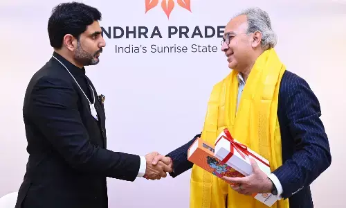 rajiv memani, nara lokesh, EY India, davos