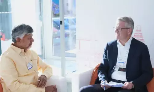 chandrababu, chief minister, third day, davos
