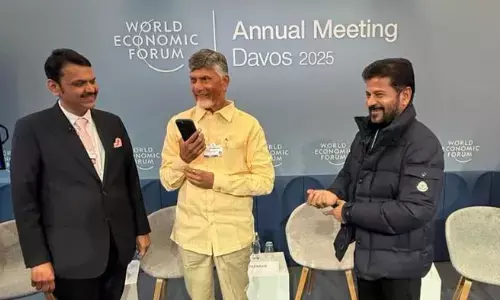 chandrababu, chief minister, comments,  davos