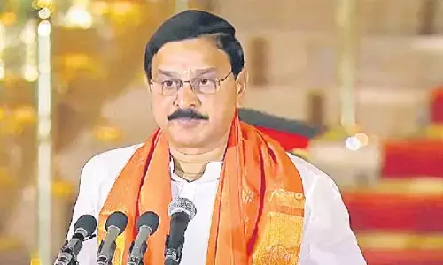 srinivasa varma, union minister, steel plant, visakha