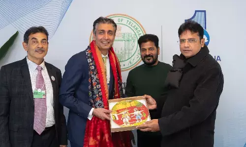 revanth redd,  chief minister,davos, hyderabad