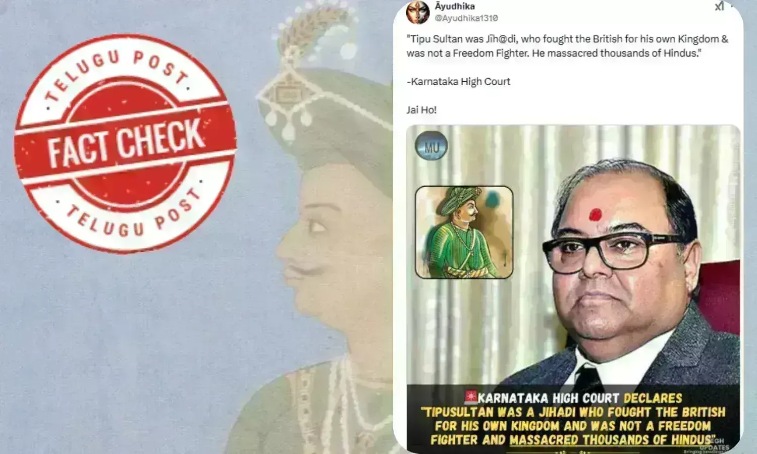 Fact Check: Viral posts claiming Tipu Sultan as a jihadi are misleading