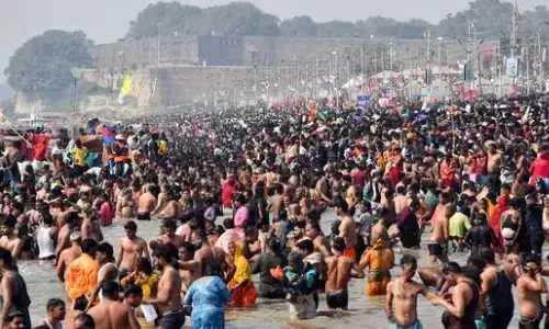 mahakumbh mela,  crowd, devotees.prayagraj