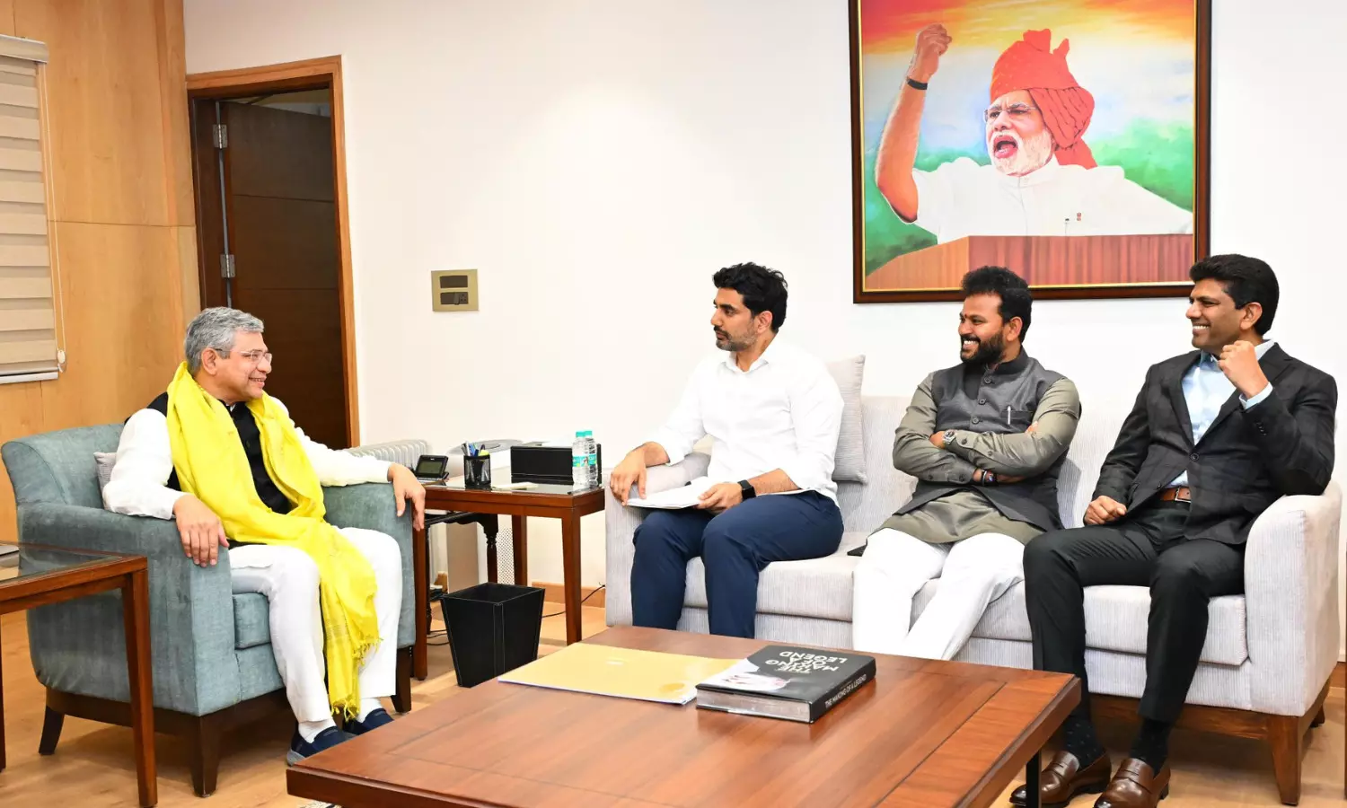 nara lokesh, minister, union ministers,  delhi