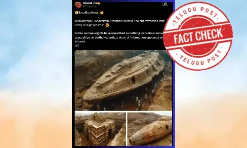 ಫ್ಯಾಕ್ಟ್‌ಚೆಕ್‌: ಭಾರತೀಯ ಪುರಾತತ್ವಜ್ಞರು ಪುರಾತನ ಅಂತರಿಕ್ಷಾ ನೌಕೆಯನ್ನು ಕಂಡುಹಿಡಿದಿದ್ದಾರೆಂದು ಎಐ ಚಿತ್ರ ಹಂಚಿಕೆ