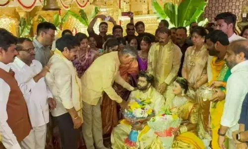 chandrababu,  chief minister, marriage,  hyderabad
